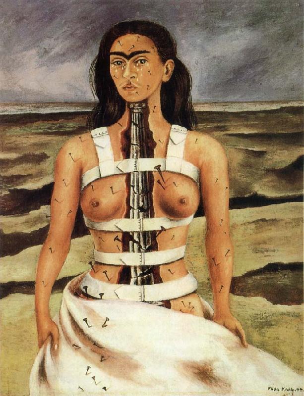 Frida Kahlo Cracked Spine